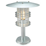Stockholm 1 Light Grande Pedestal - Galvanised