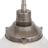 Stanley Ribbed Glass Globe Wall Light - 20cm