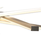 Star Dimmable LED Semi-Flush Ceiling Light 42W 3000K – Silver & Chrome