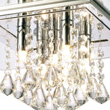 Starda 5 Light Crystal Flush Ceiling Light – Chrome