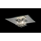 Starda 8 Light Crystal Flush Ceiling Light – Chrome