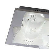 Starlis 4 Light Crystal/Glass Flush Ceiling Light – Chrome