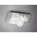 Starlis 4 Light Crystal/Glass Flush Ceiling Light – Chrome