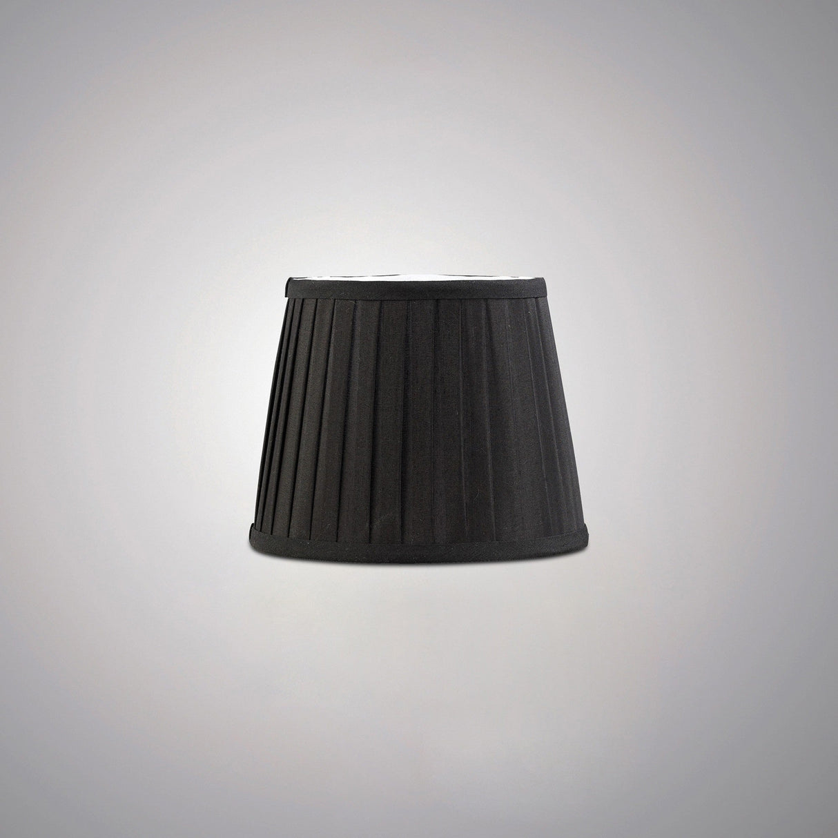 Stella Round Lampshade - Black, 15/20cm x 16.3cm
