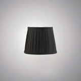 Stella Round Lampshade - Black, 15/20cm x 16.3cm