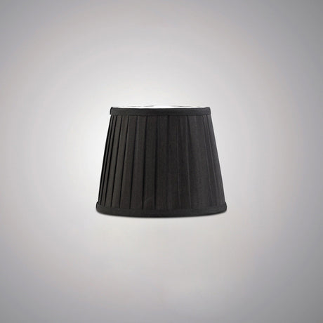 Stella Round Lampshade - Black, 15/20cm x 16.3cm