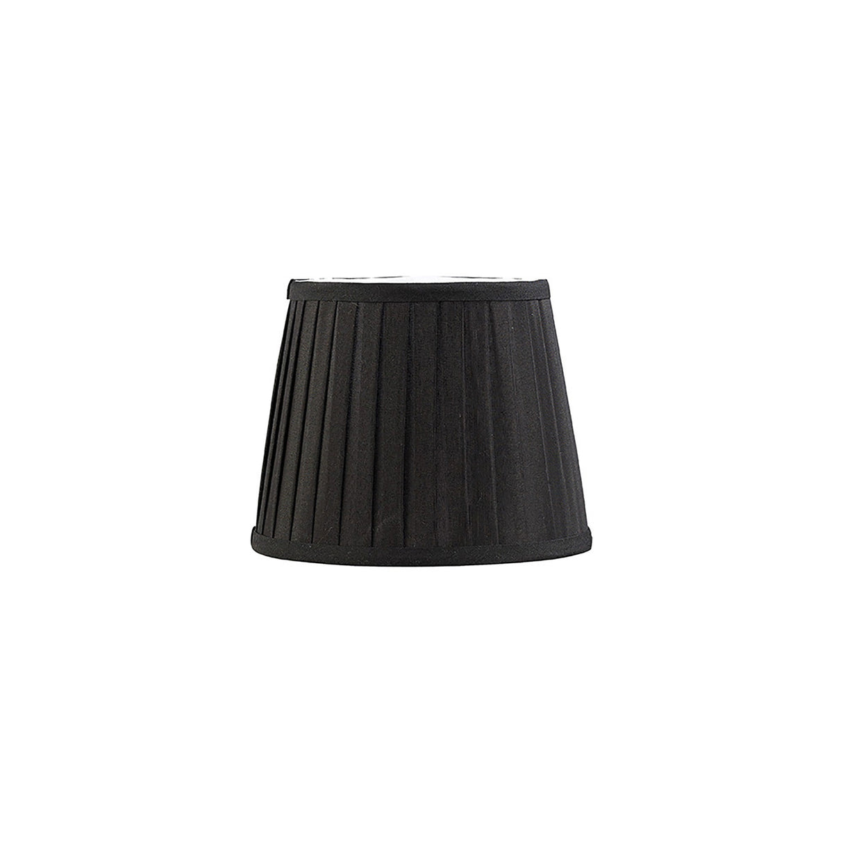Stella Round Lampshade - Black, 15/20cm x 16.3cm