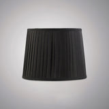 Stella Round Lampshade - Black, 25/30cm x 22.5cm