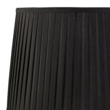 Stella Round Lampshade - Black, 30/35cm x 25cm