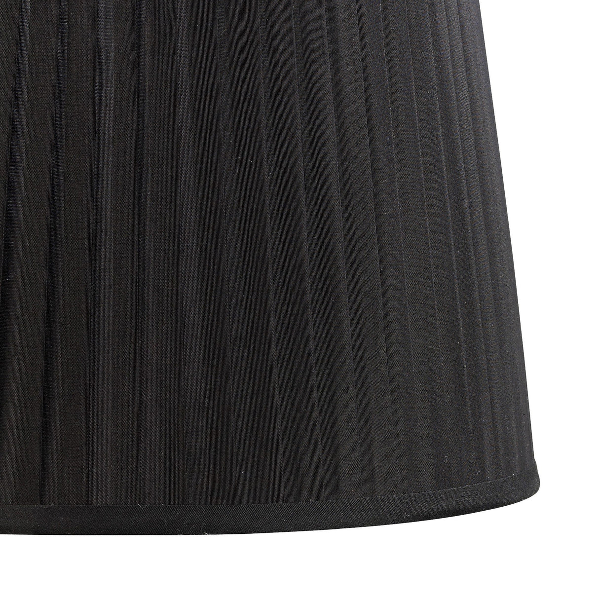 Stella Round Lampshade - Black, 30/35cm x 25cm