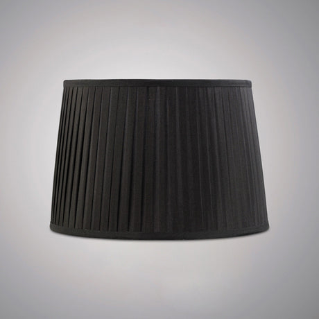 Stella Round Lampshade - Black, 30/35cm x 25cm