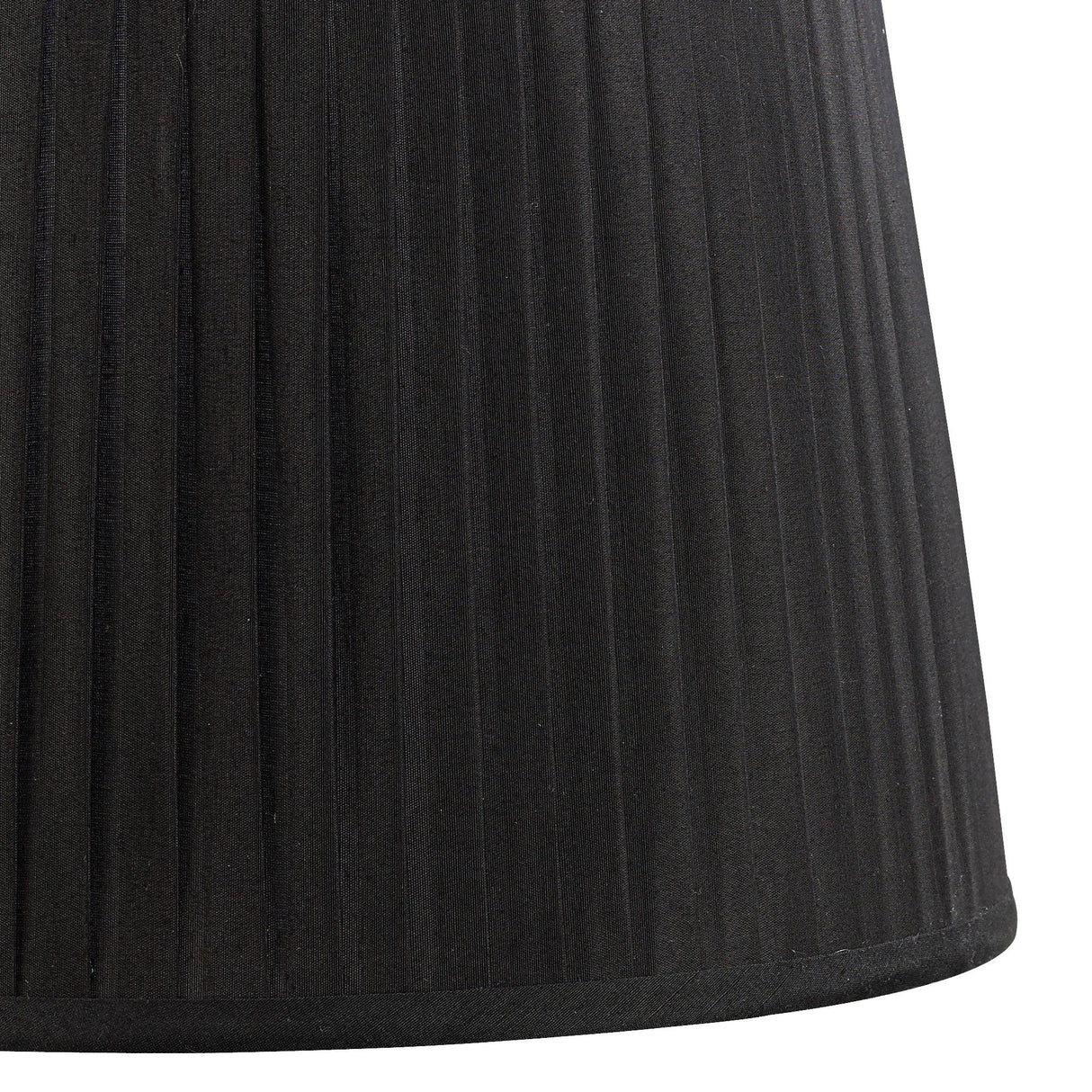 Stella Round Lampshade - Black, 35/40cm x 26.3cm