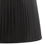 Stella Round Lampshade - Black, 35/40cm x 26.3cm