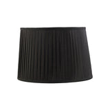 Stella Round Lampshade - Black, 35/40cm x 26.3cm