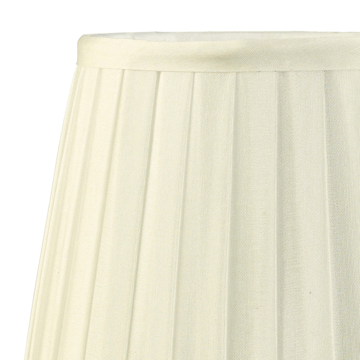 Stella Round Lampshade - Ivory, 15/20cm x 16.3cm