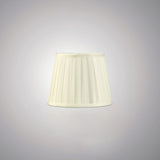 Stella Round Lampshade - Ivory, 15/20cm x 16.3cm