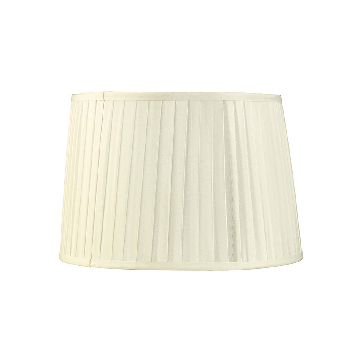 Stella Round Lampshade - Ivory, 30/35cm x 25cm