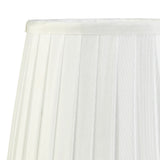 Stella Round Lampshade - White, 15/20cm x 16.3cm