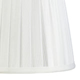 Stella Round Lampshade - White, 15/20cm x 16.3cm