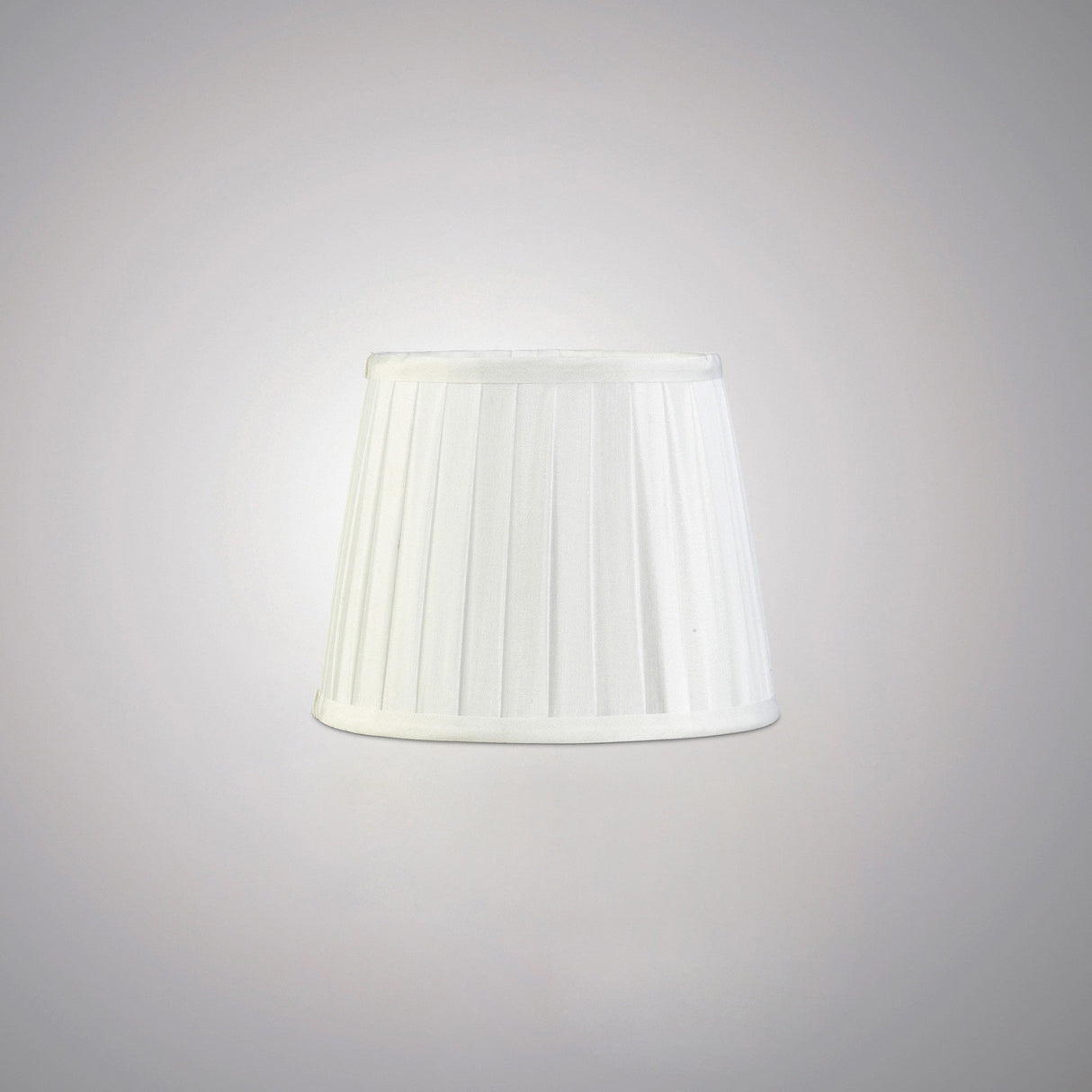 Stella Round Lampshade - White, 15/20cm x 16.3cm