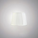 Stella Round Lampshade - White, 15/20cm x 16.3cm