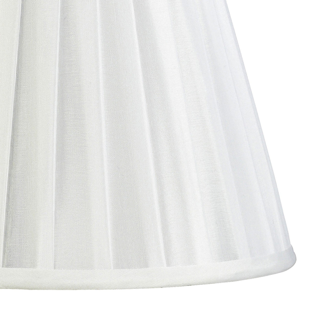 Stella Round Lampshade - White, 15/25cm x 18.8cm
