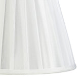 Stella Round Lampshade - White, 15/25cm x 18.8cm