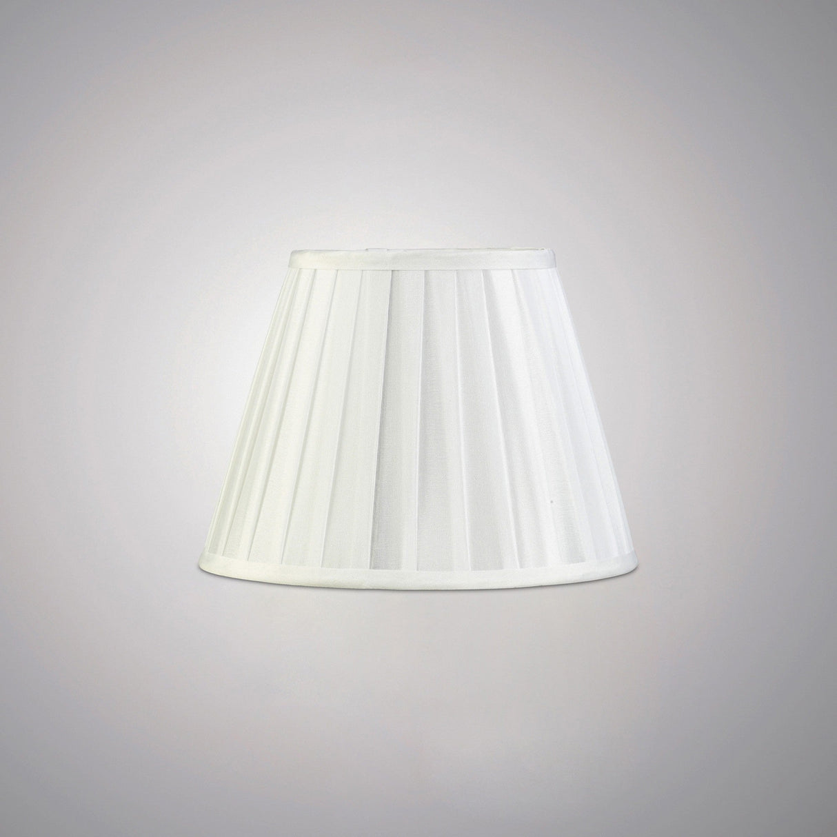 Stella Round Lampshade - White, 15/25cm x 18.8cm