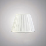 Stella Round Lampshade - White, 15/25cm x 18.8cm