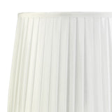 Stella Round Lampshade - White, 25/30cm x 22.5cm