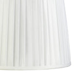 Stella Round Lampshade - White, 25/30cm x 22.5cm