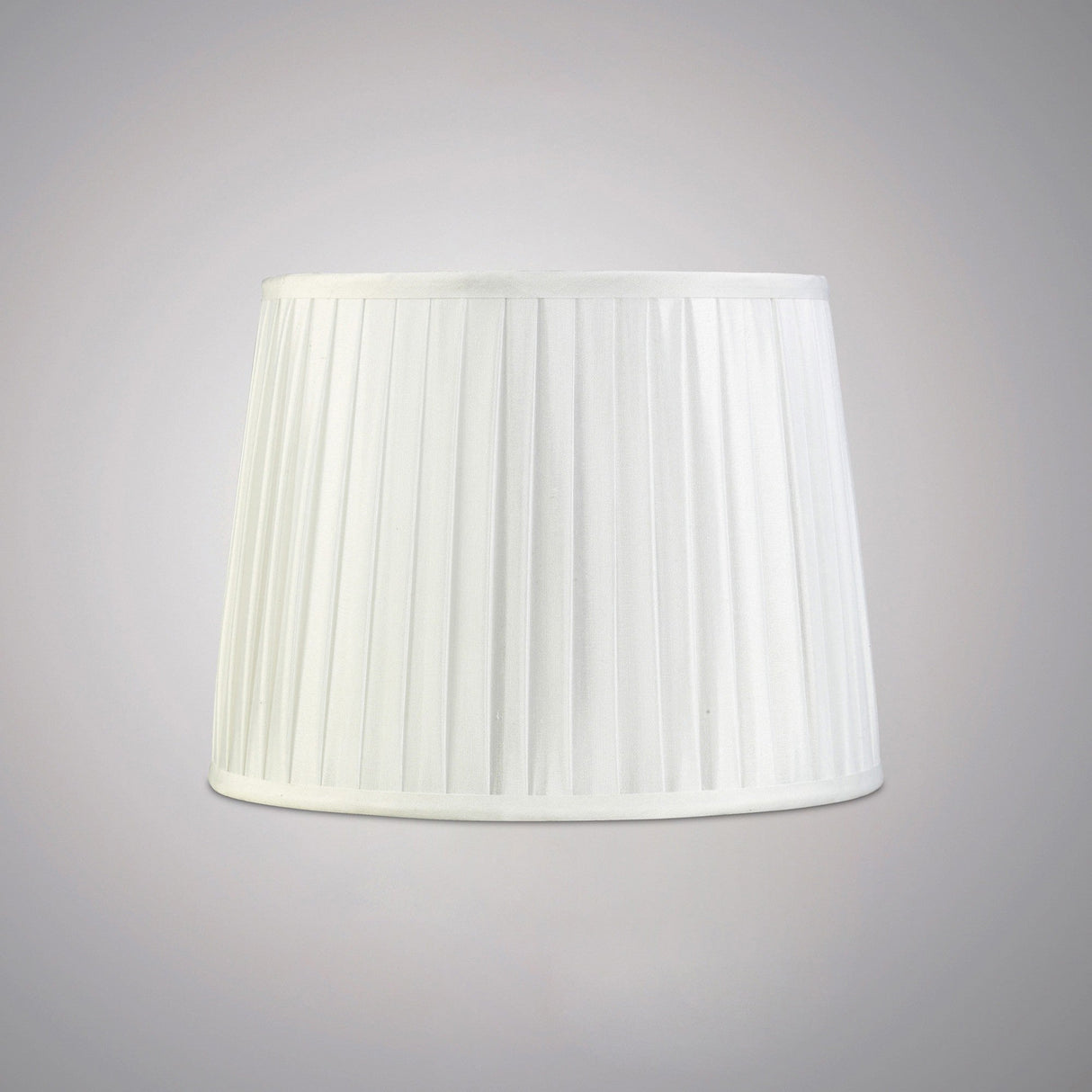 Stella Round Lampshade - White, 25/30cm x 22.5cm