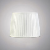 Stella Round Lampshade - White, 25/30cm x 22.5cm