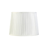 Stella Round Lampshade - White, 25/30cm x 22.5cm