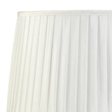 Stella Round Lampshade - White, 30/35cm x 25cm