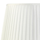 Stella Round Lampshade - White, 35/40cm x 26.3cm