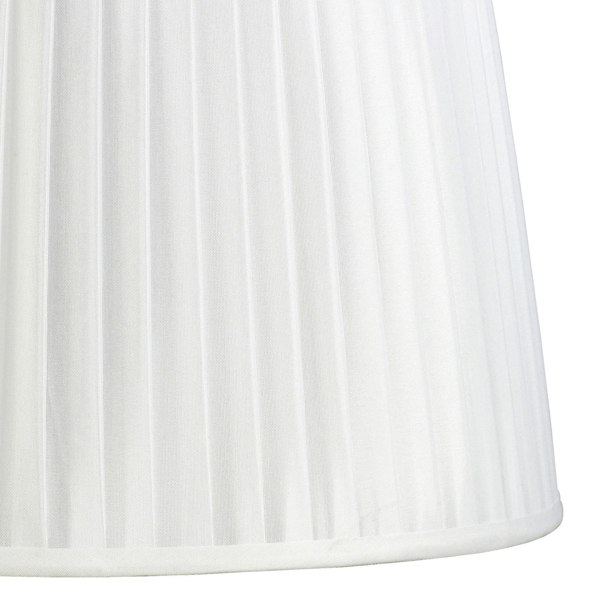 Stella Round Lampshade - White, 35/40cm x 26.3cm