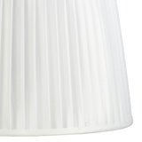 Stella Round Lampshade - White, 35/40cm x 26.3cm
