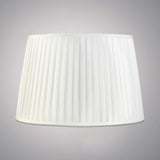 Stella Round Lampshade - White, 35/40cm x 26.3cm