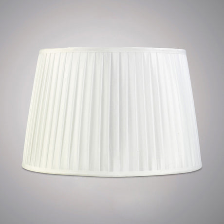 Stella Round Lampshade - White, 35/40cm x 26.3cm