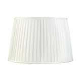 Stella Round Lampshade - White, 35/40cm x 26.3cm