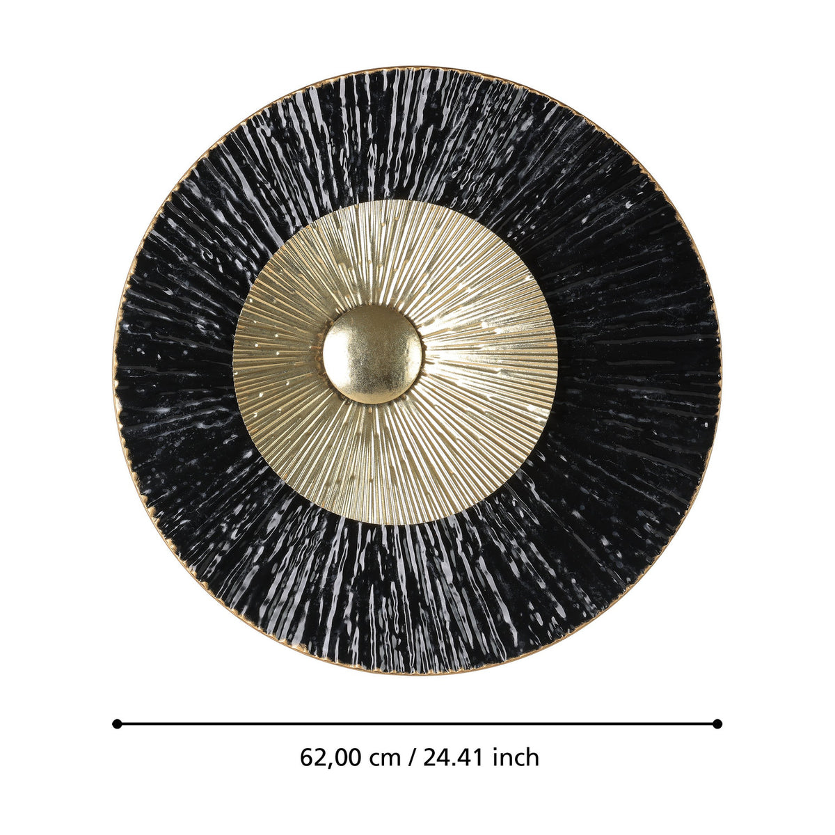Suardi Wall Decoration 62cm - Black & Gold