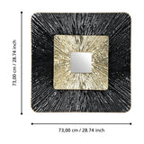 Suardi Wall Decoration 73 x 73cm - Black & Gold