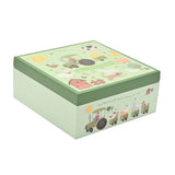 Old MacDonald Wooden Keepsake Box with Hinged Lid - Green