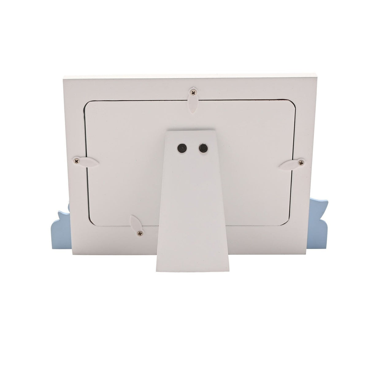 5 Little Ducks Wooden Mantel Photo Frame with Stand - Blue