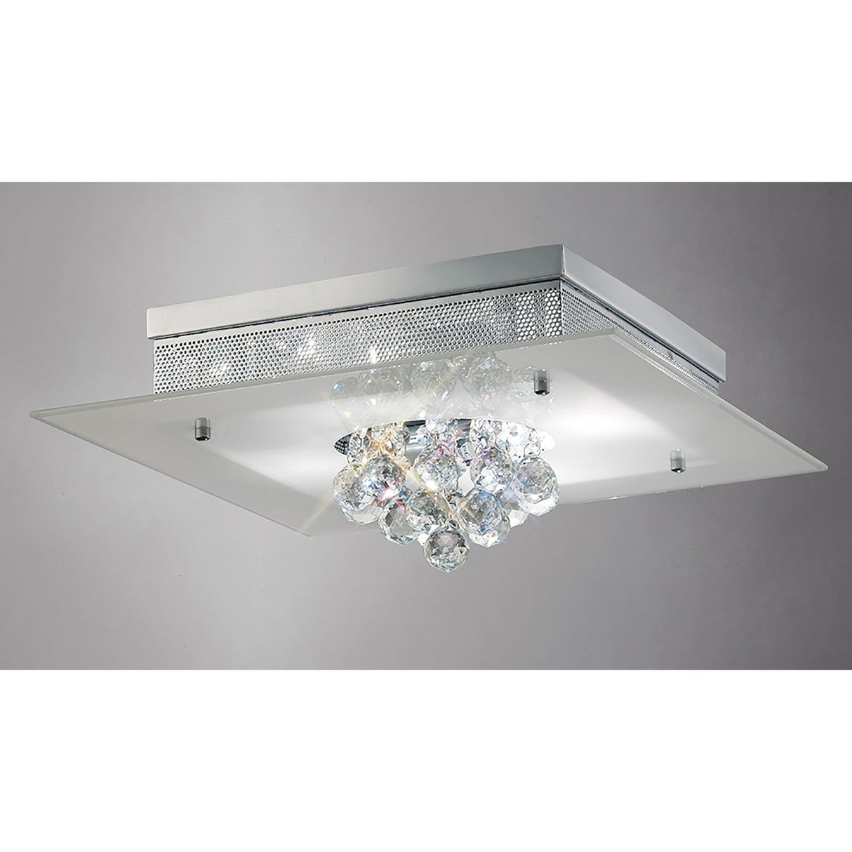 Tabitha 4 Light Flush Ceiling Light – Polished Chrome