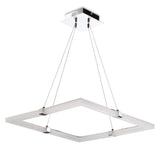 Tacca Square LED Suspension Light - Polished Chrome