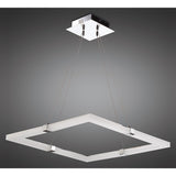 Tacca Square LED Suspension Light - Polished Chrome