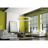 Tacca Round LED Suspension Light - Polished Chrome