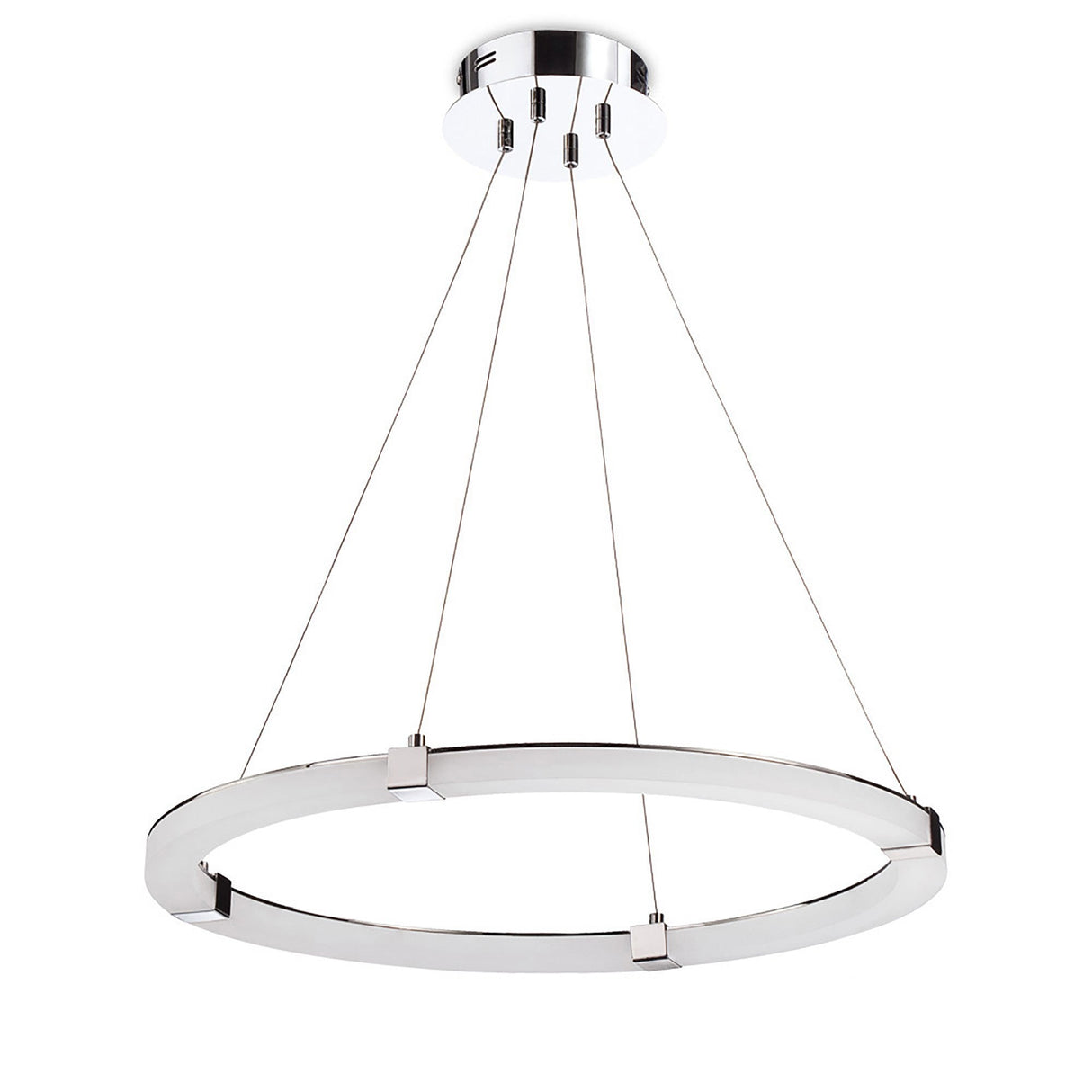 Tacca Round LED Suspension Light - Polished Chrome